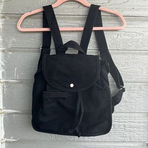 Baggu Black Canvas Backpack